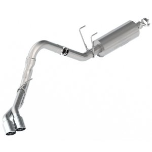 Ford Super Duty Performance Exhaust - Side - Ford Racing - Dual Side Exit Sport - Chrome - `20-`22